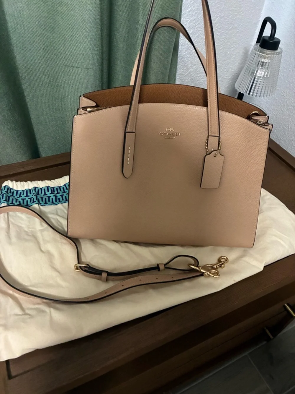 Coach Pebbled Leather Tote - Picture 10 of 11